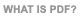 What is PDF